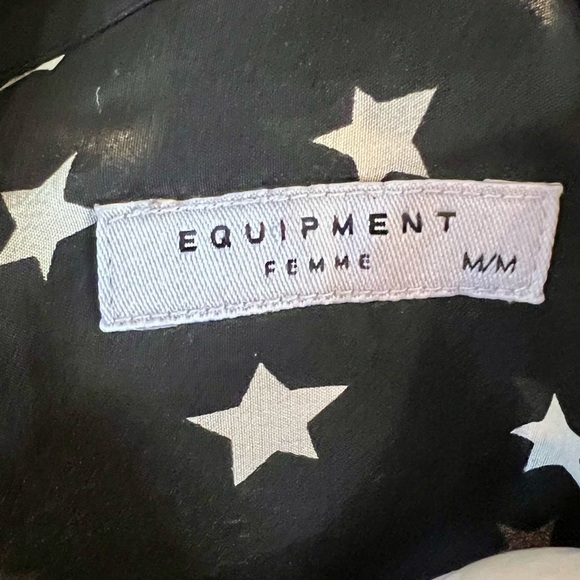 Equipment 100% Silk Starry Night Shirt, Size M - Picture 12 of 13